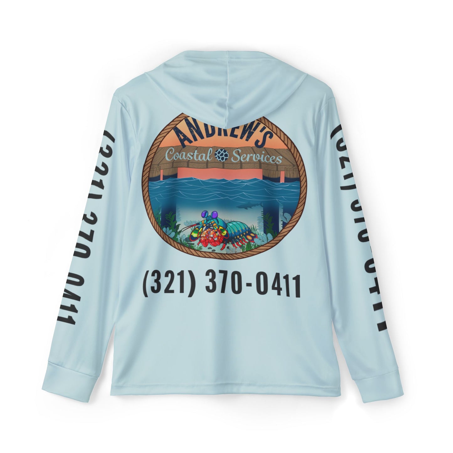 Sports Warmup Hoodie - ACS Front with Full Image on Back