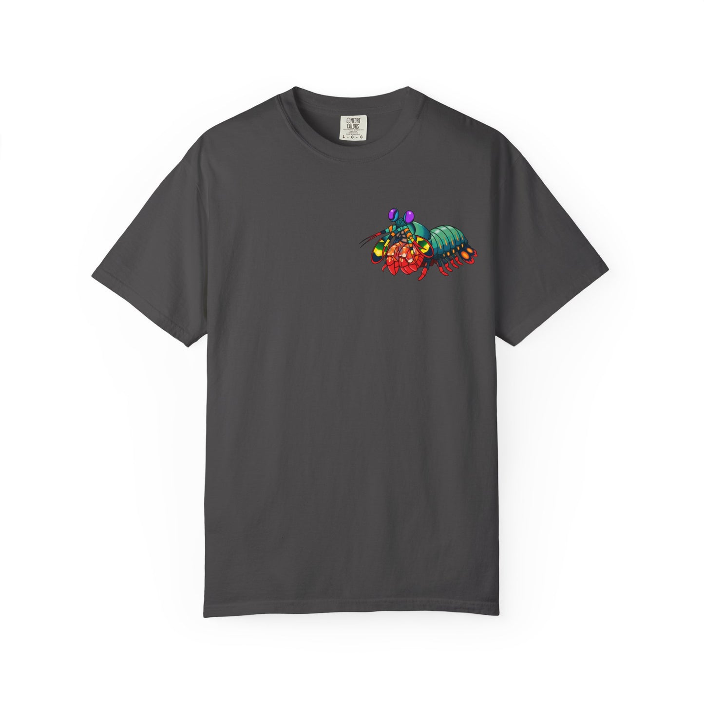 Unisex Garment-Dyed T-shirt - Full Image with Colored Shrimp
