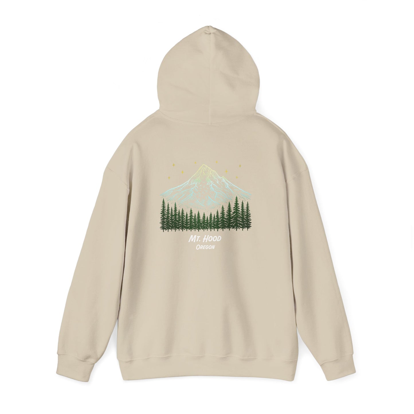 Bigfoot: I Don't Believe in Humans, Mt. Hood Oregon, Unisex Heavy Blend™ Hoodie Sweatshirt