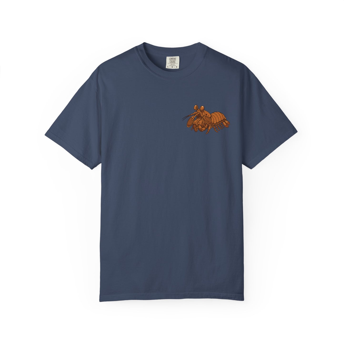 Unisex Garment-Dyed T-shirt - Full Image with Wooden Shrimp