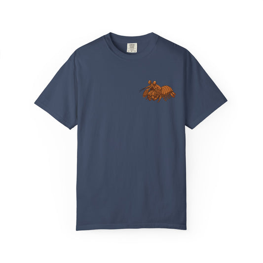 Unisex Garment-Dyed T-shirt - Full Image with Wooden Shrimp
