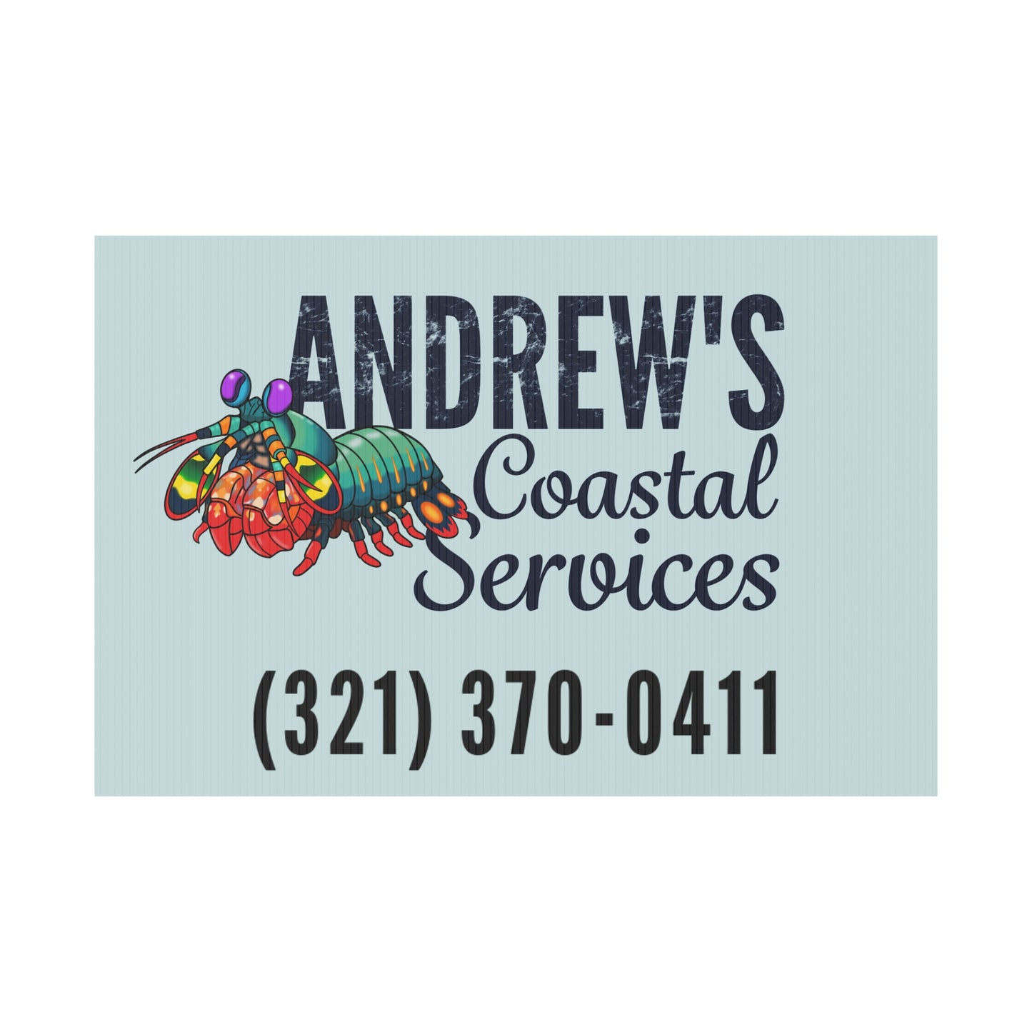Plastic Yard Sign - Three Line Alt Logo