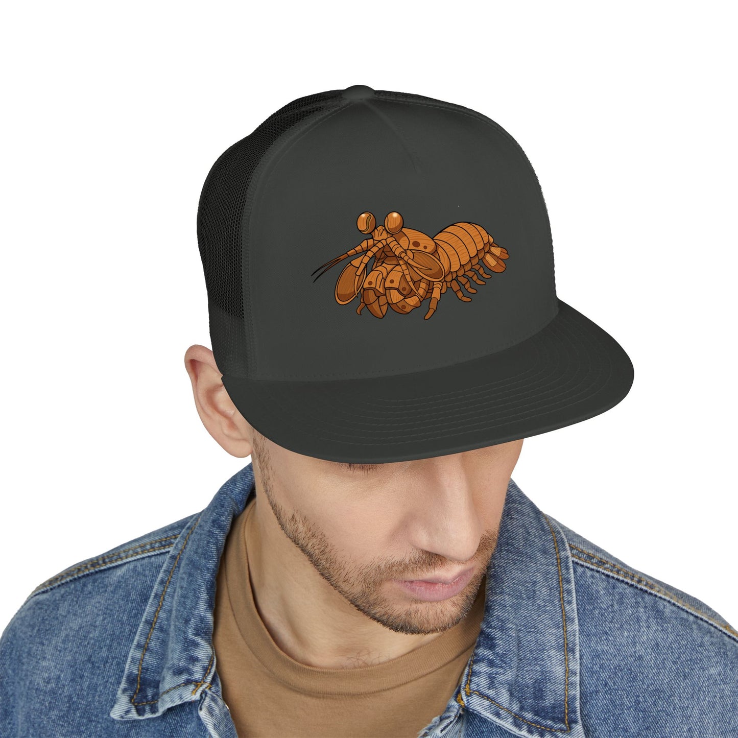 5 Panel Trucker Cap - Wooden Shrimp
