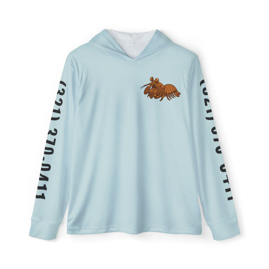 Sports Warmup Hoodie - Full Image Logo with Wooden Shrimp