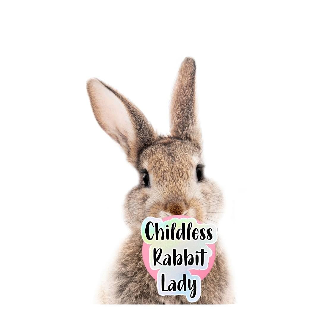 Childless Cat Lady Holographic Sticker