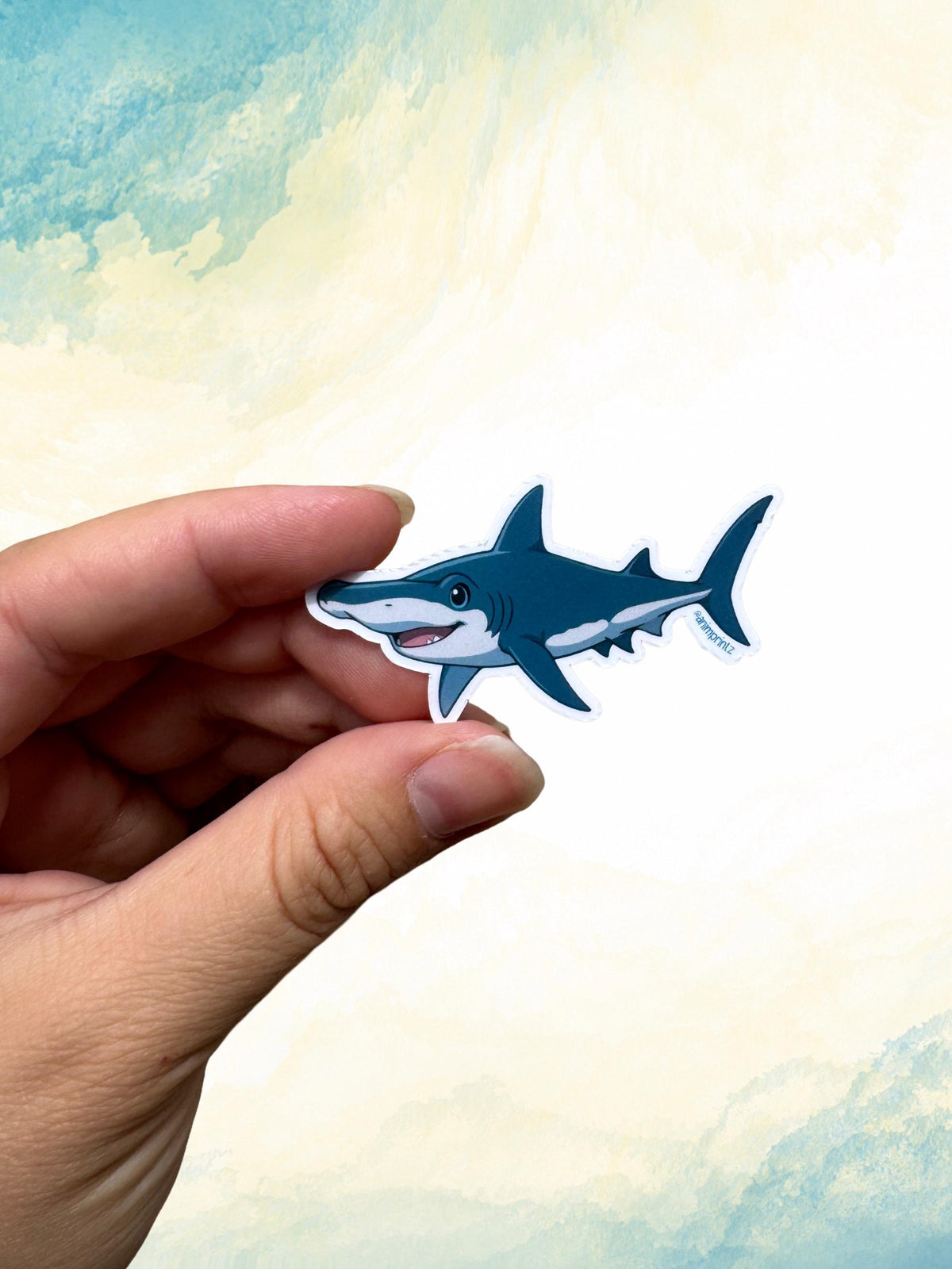 Anime Tiger Shark Sticker: Waterproof Vinyl Decal