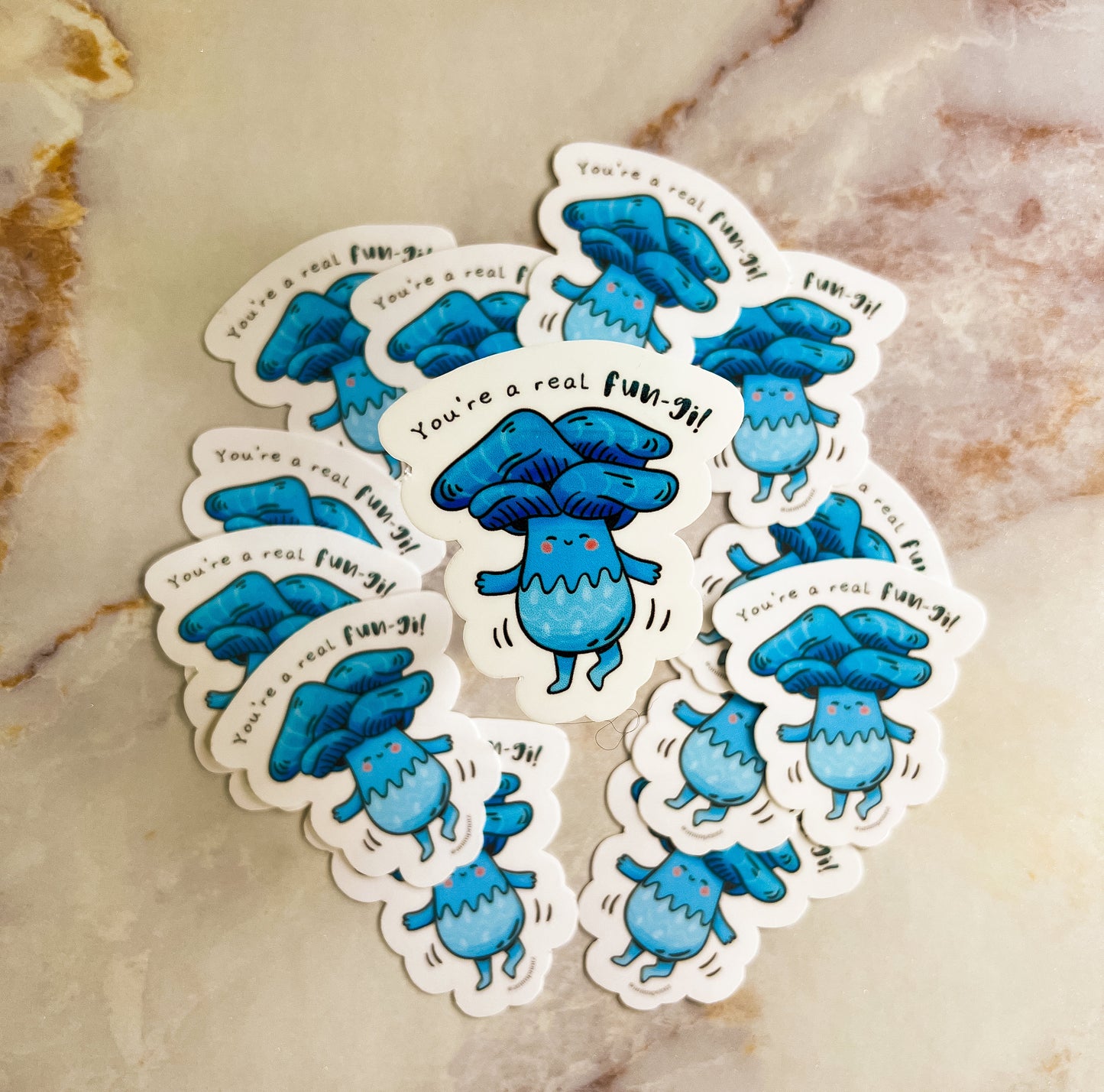 Glossy Mushroom Vinyl Stickers