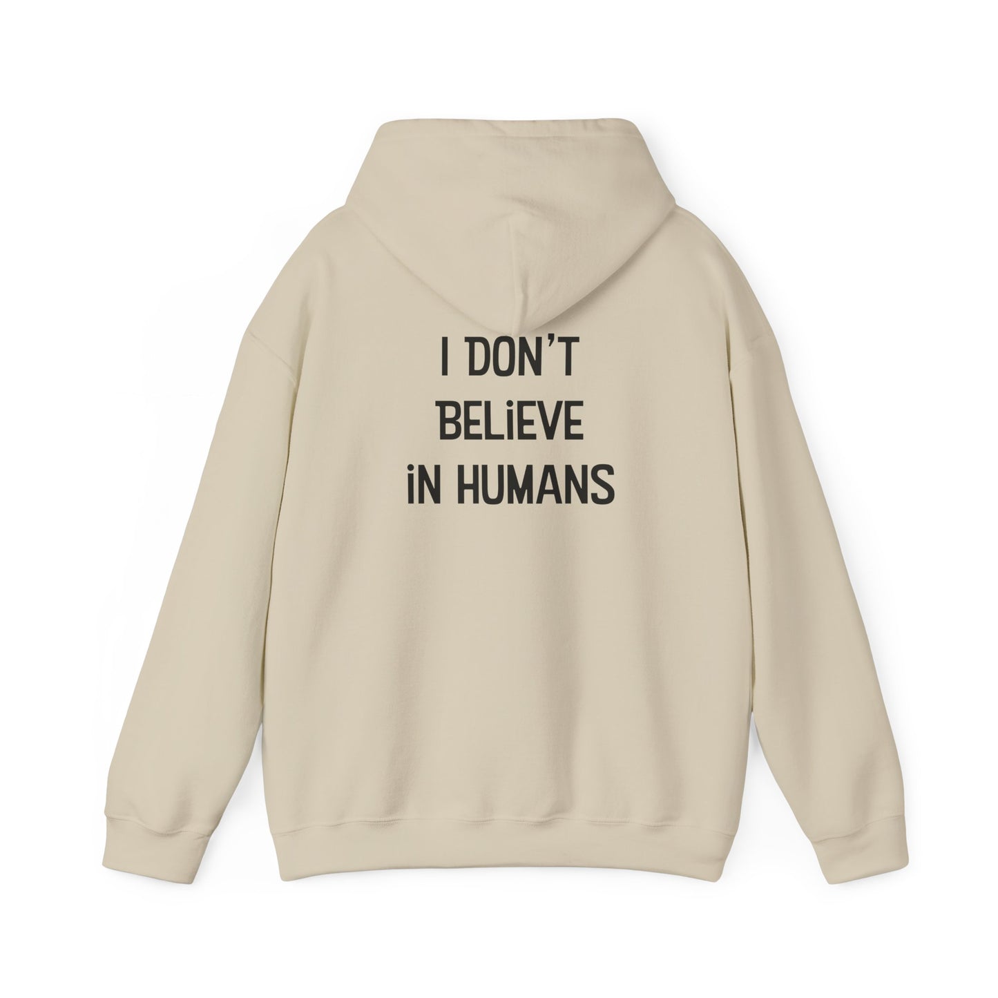 Bigfoot: I Don't Believe in Humans Unisex Heavy Blend™ Hoodie Sweatshirt