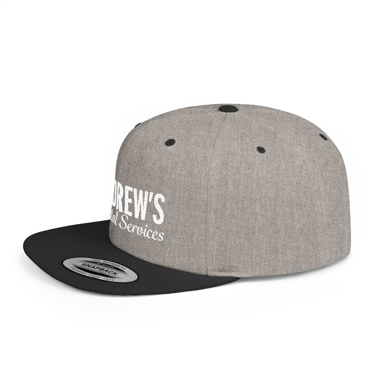 Flat Bill Snapback - Main Logo Text