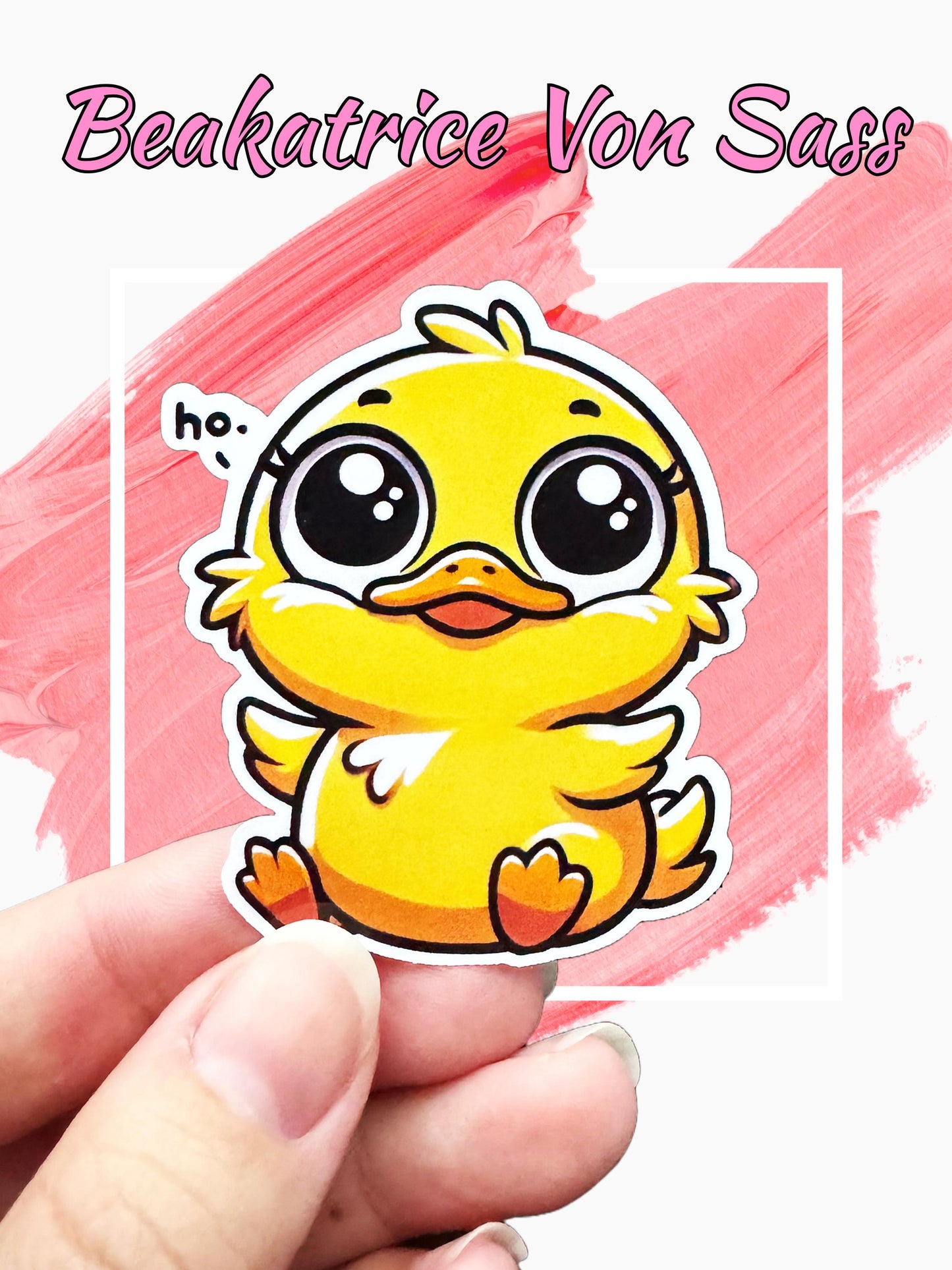 Sassy Duck Glossy Vinyl Sticker