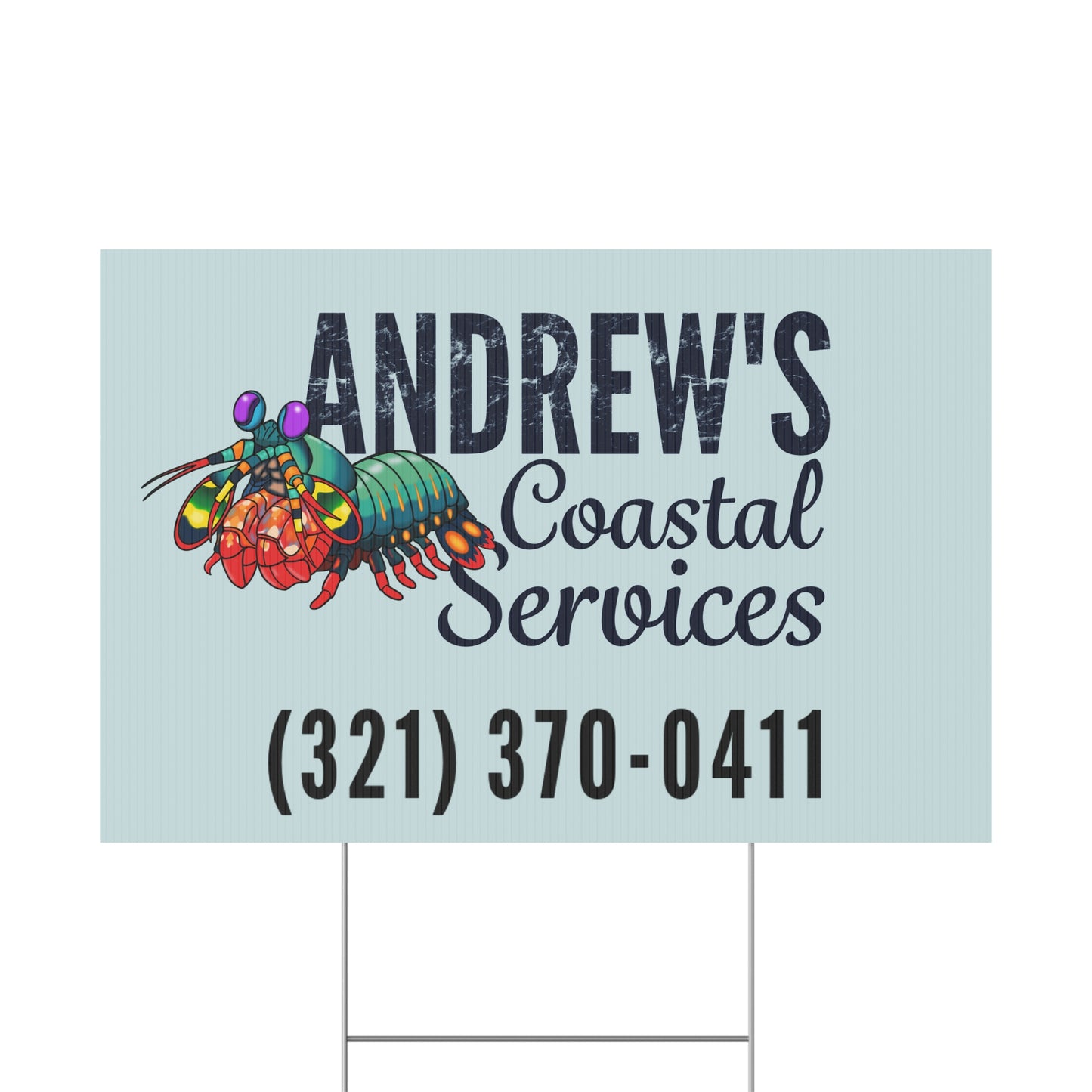Plastic Yard Sign - Three Line Alt Logo