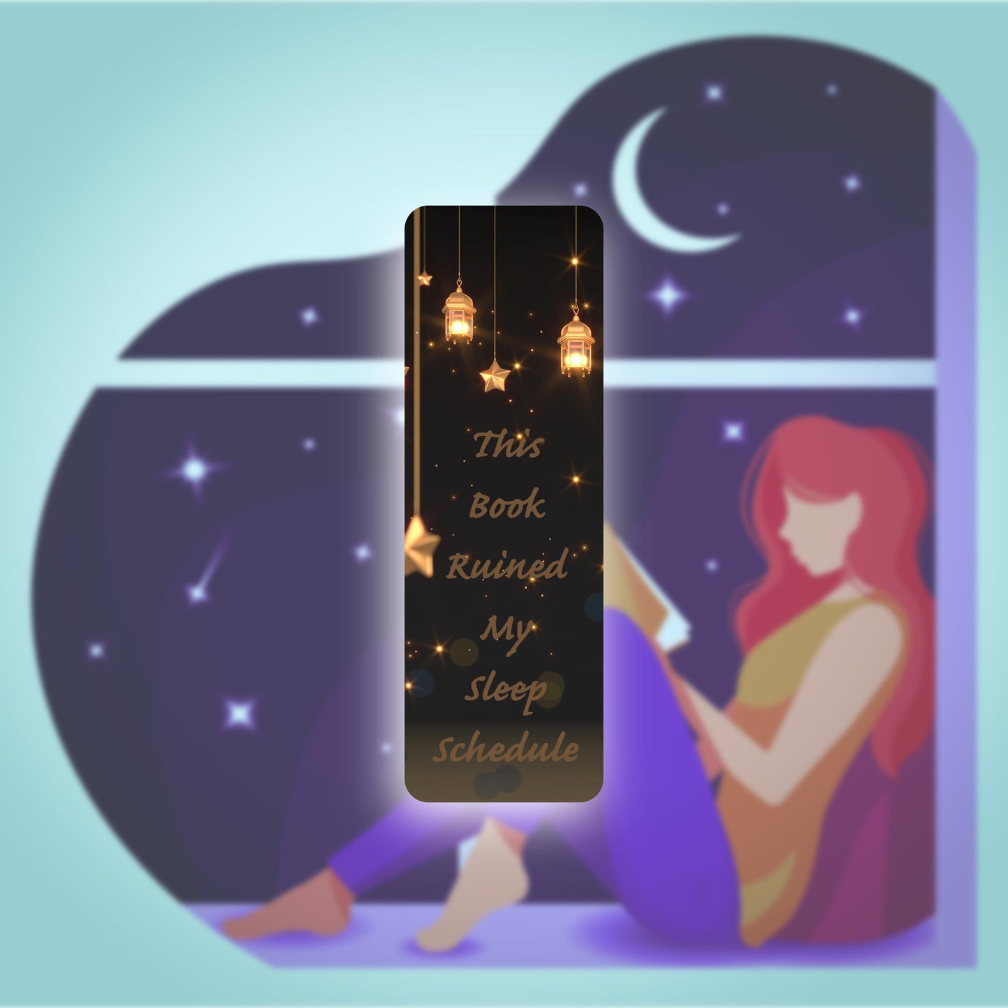 Ruined Sleep Schedule 2"x6" Holographic Bookmark