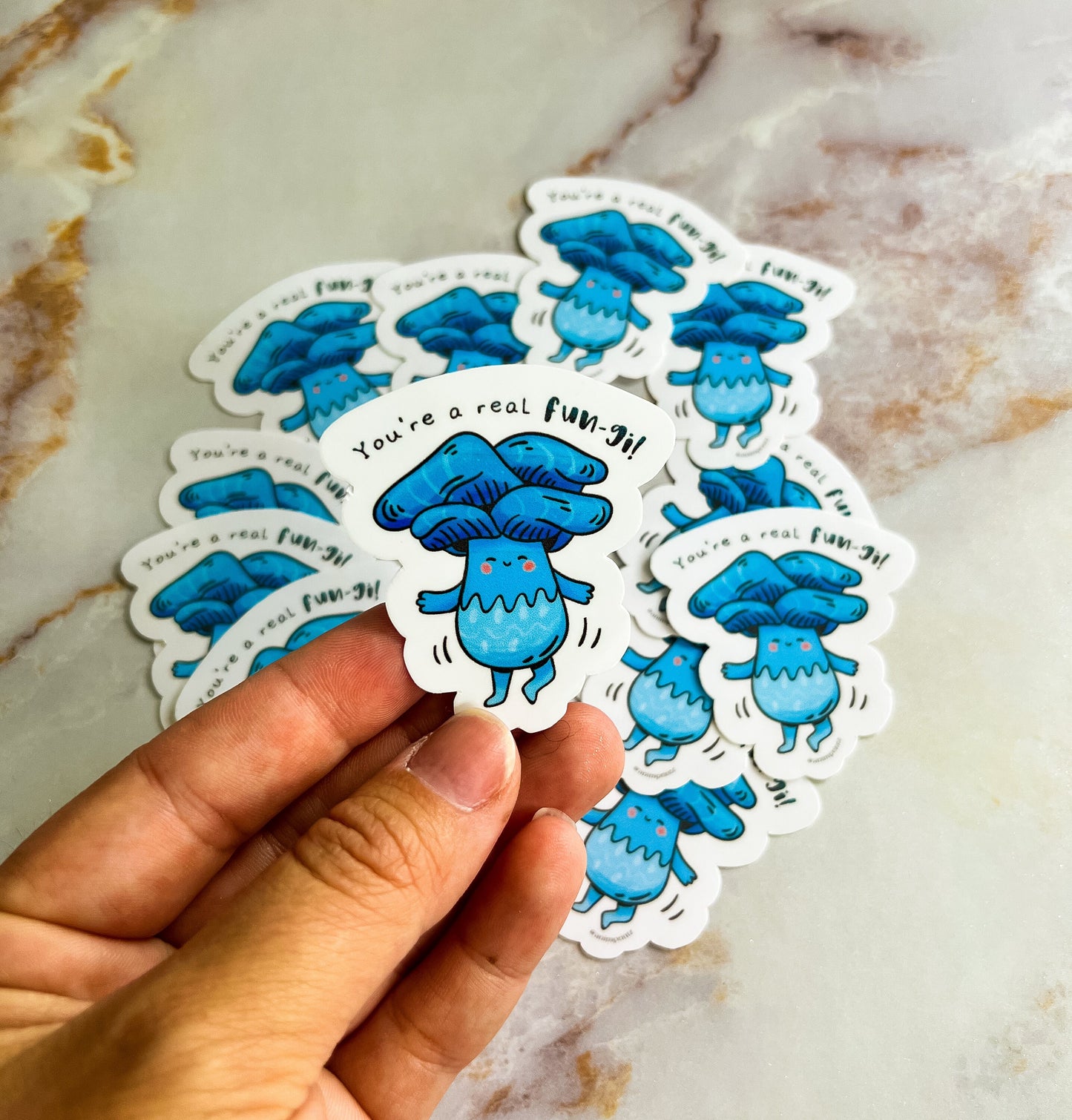 Glossy Mushroom Vinyl Stickers