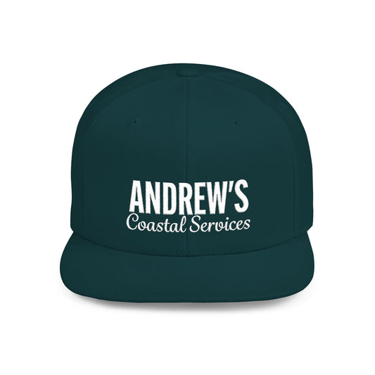 Flat Bill Snapback - Main Logo Text