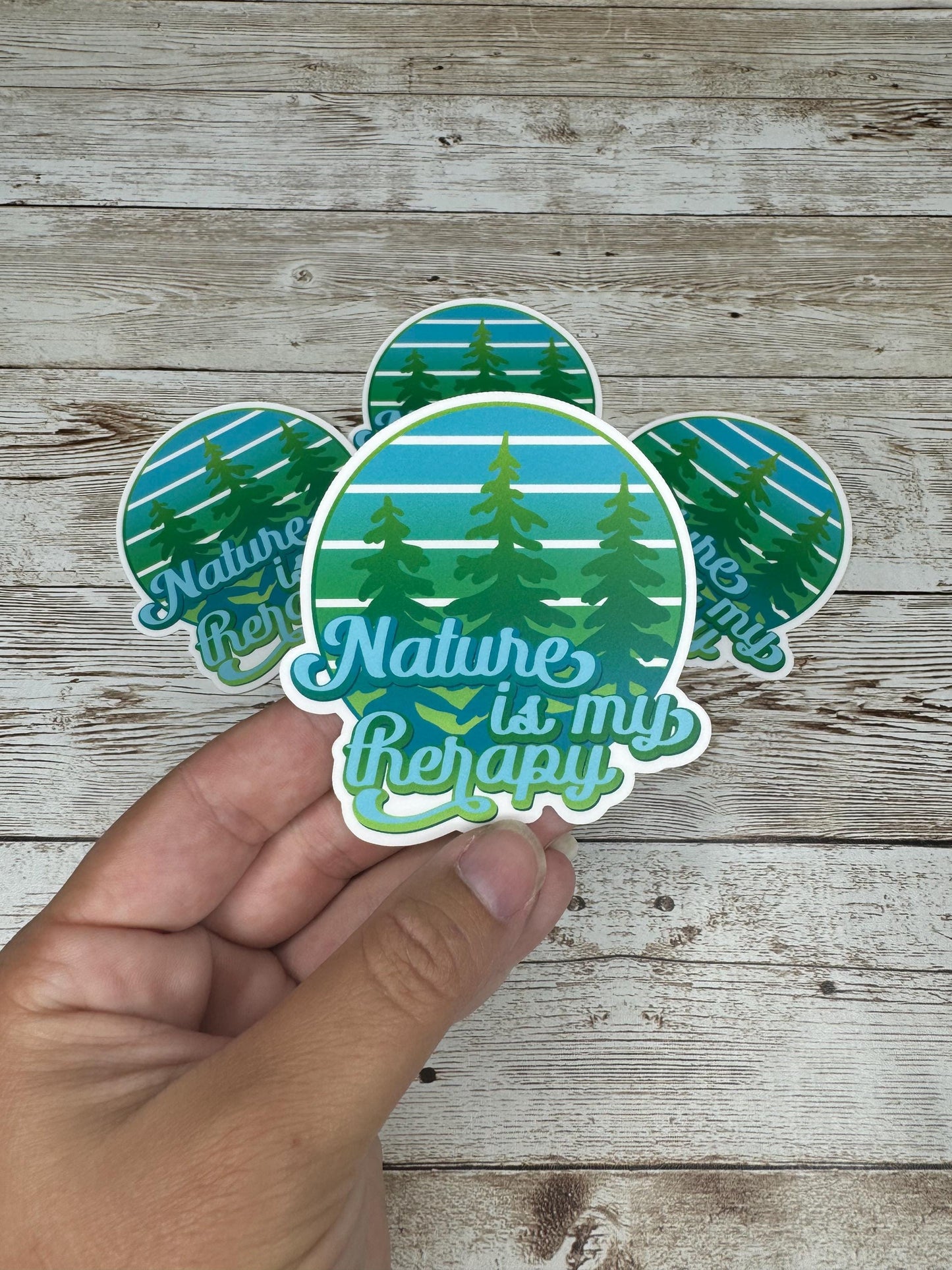 Nature is my Happy Matte Vinyl Sticker