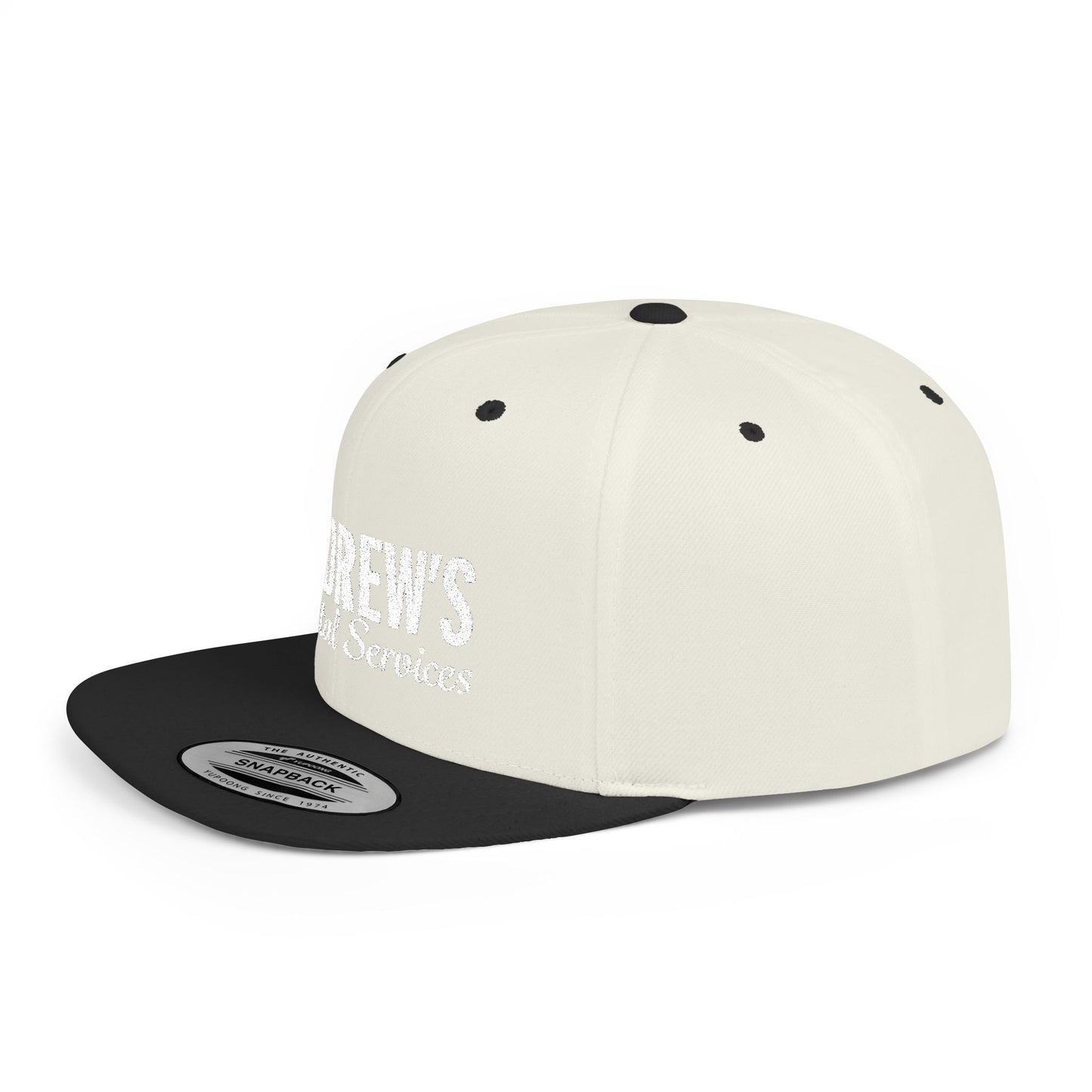 Flat Bill Snapback - Main Logo Text