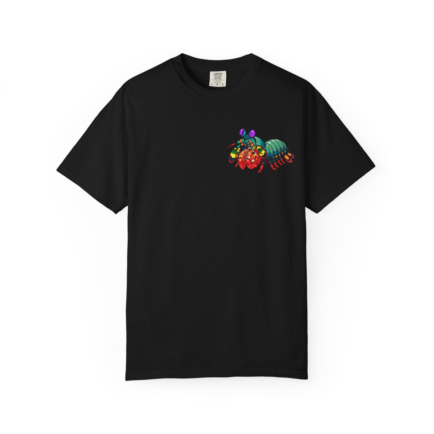 Unisex Garment-Dyed T-shirt - Full Image with Colored Shrimp