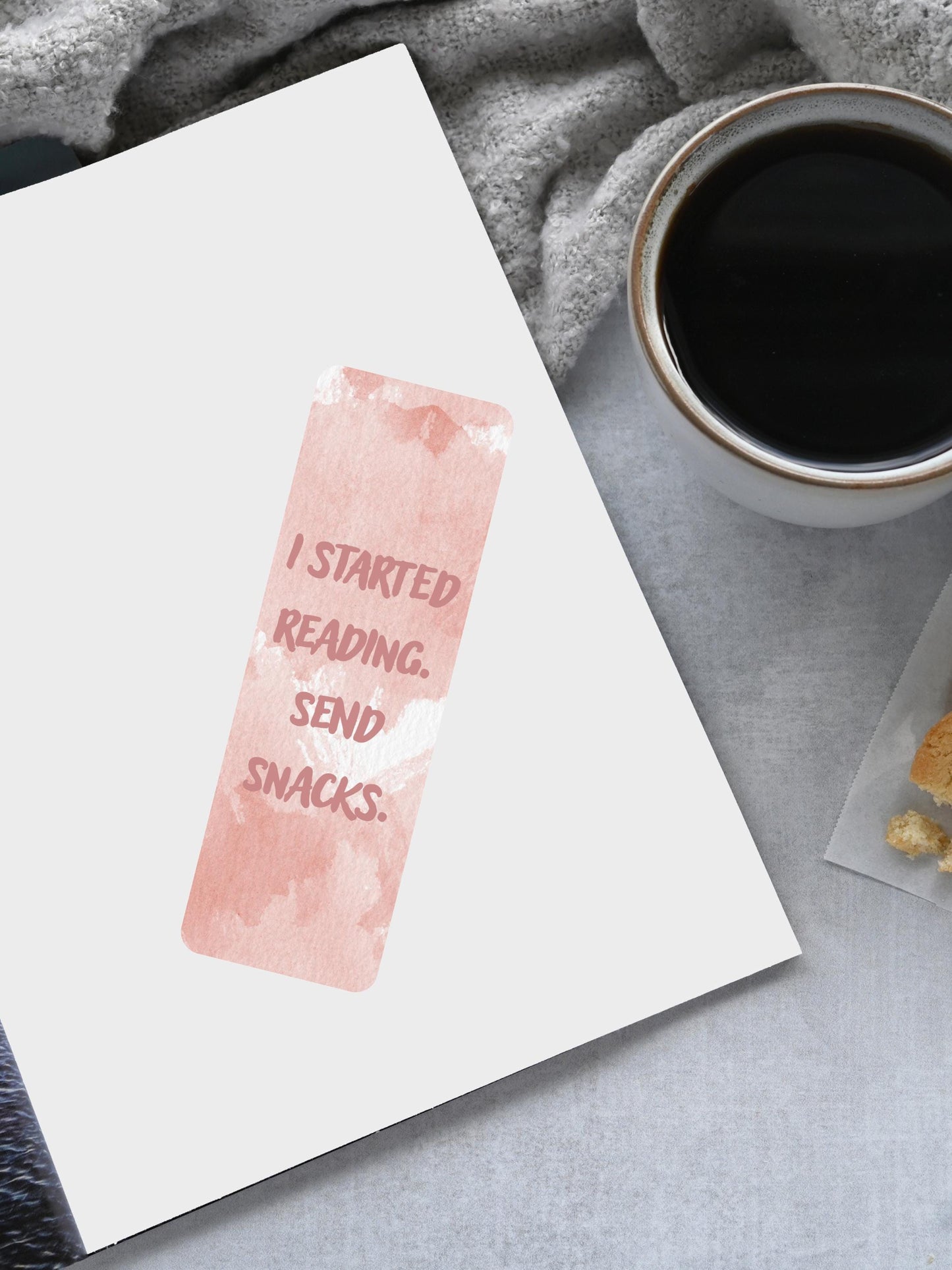 Send Snacks 2"x6" Matte Bookmark