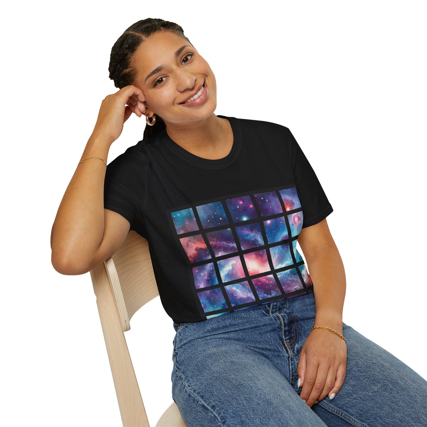 The Galaxy Grid Unisex Softstyle T-Shirt