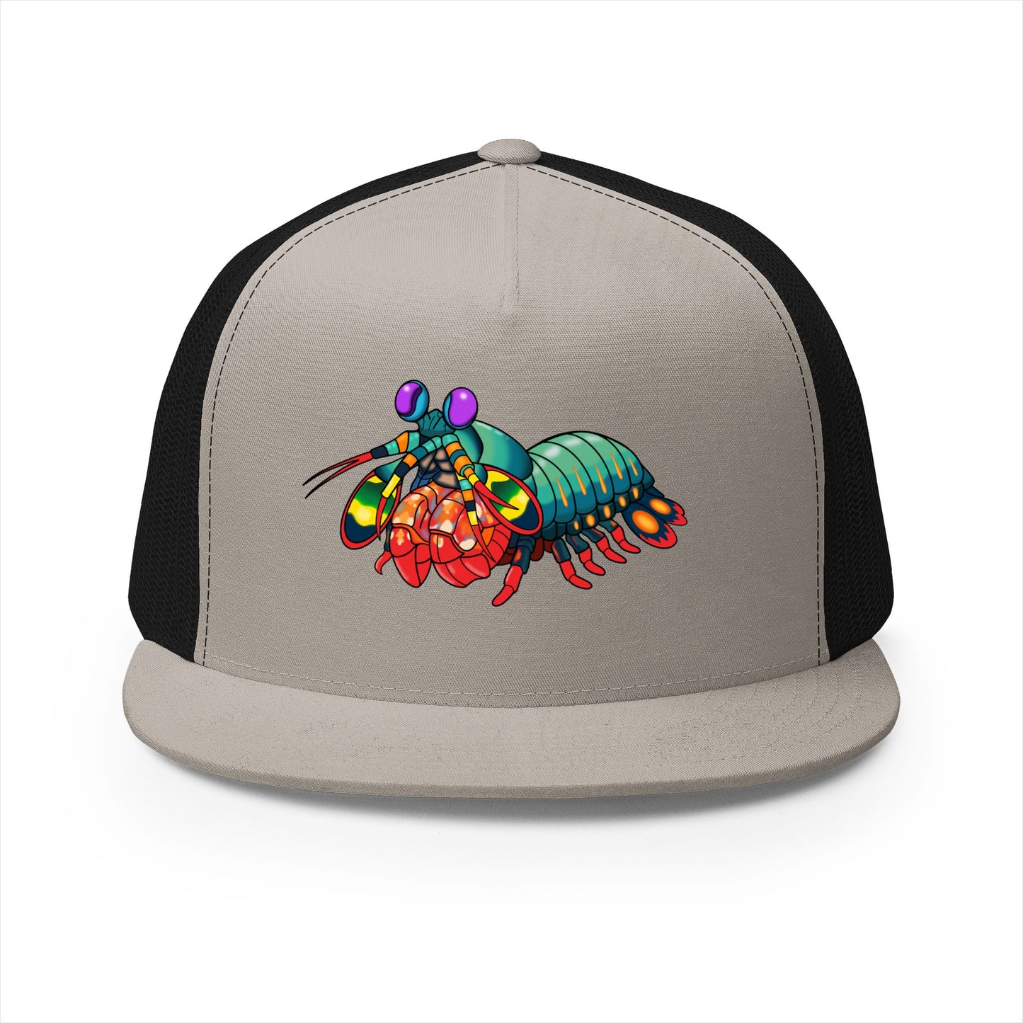 5 Panel Trucker Cap - Colored Shrimp