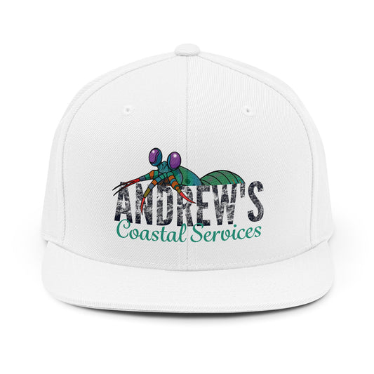 Unisex Snapback Hat, Half Shrimp Alternate Logo
