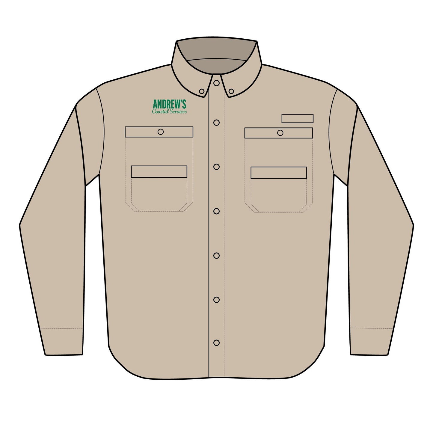 Men's PFG Tamiami™ II Shirt (Embroidery) - Main Logo Text