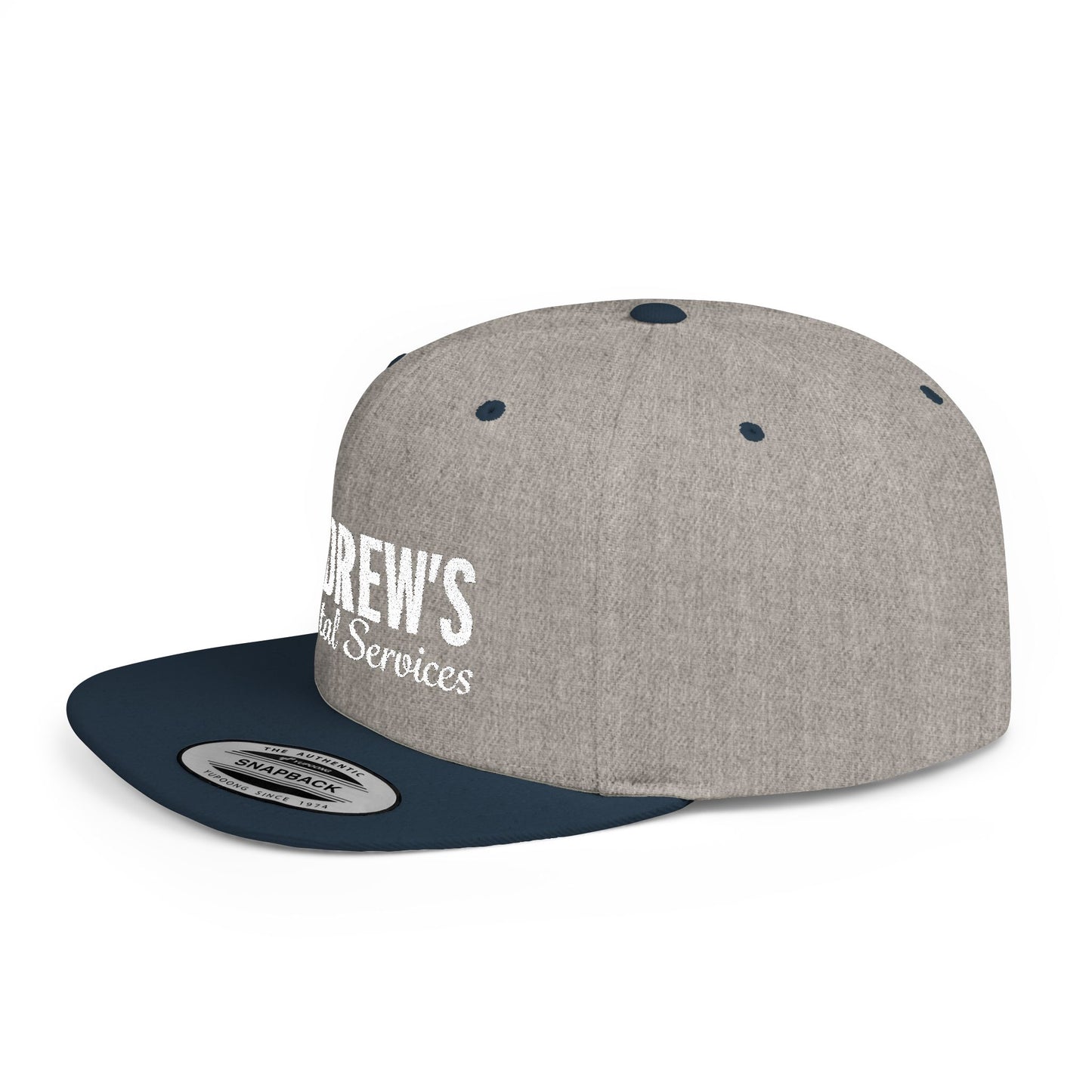 Flat Bill Snapback - Main Logo Text