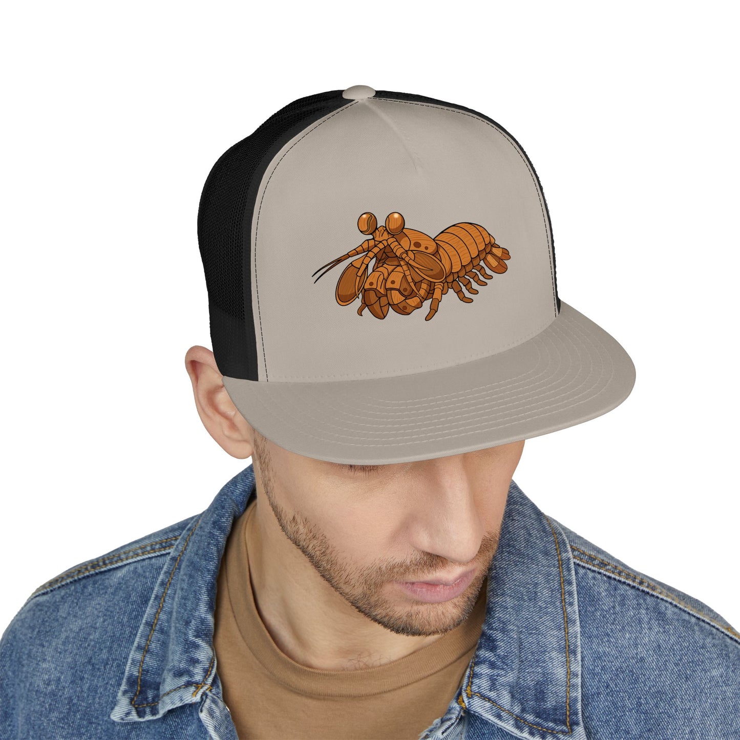 5 Panel Trucker Cap - Wooden Shrimp