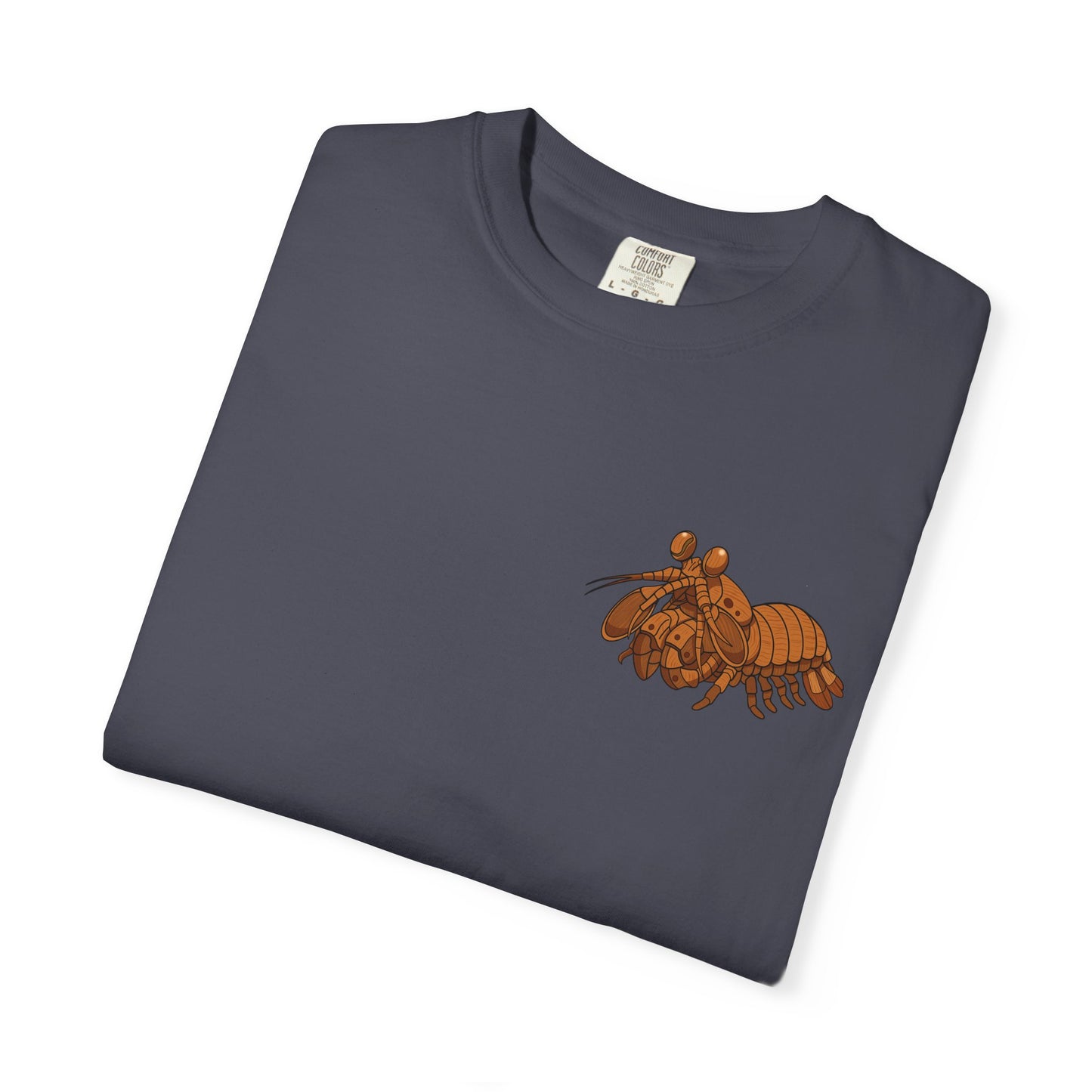 Unisex Garment-Dyed T-shirt - Full Image with Wooden Shrimp