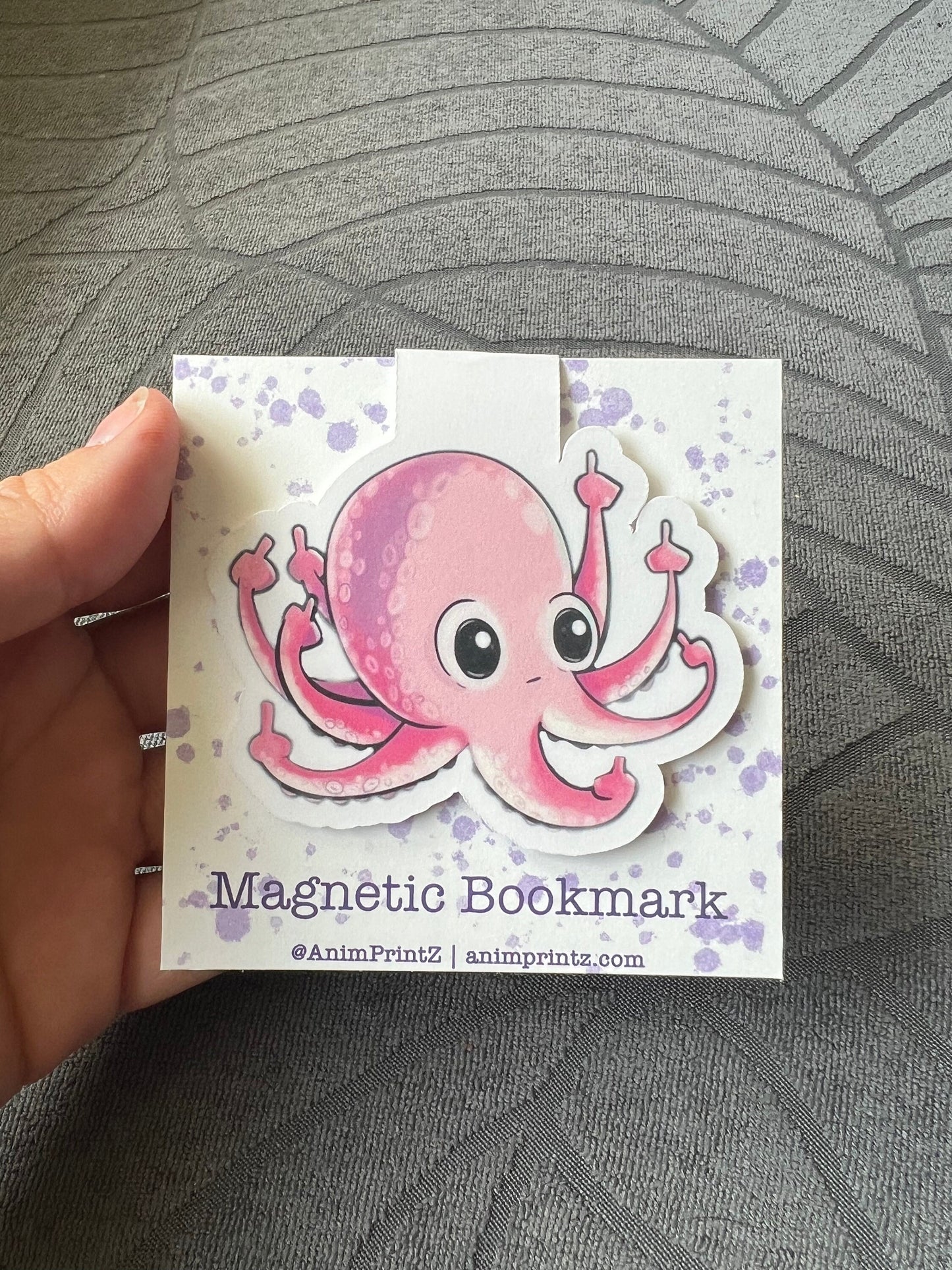 Fu**-Off-ta-puss Octopus Magnetic Bookmark
