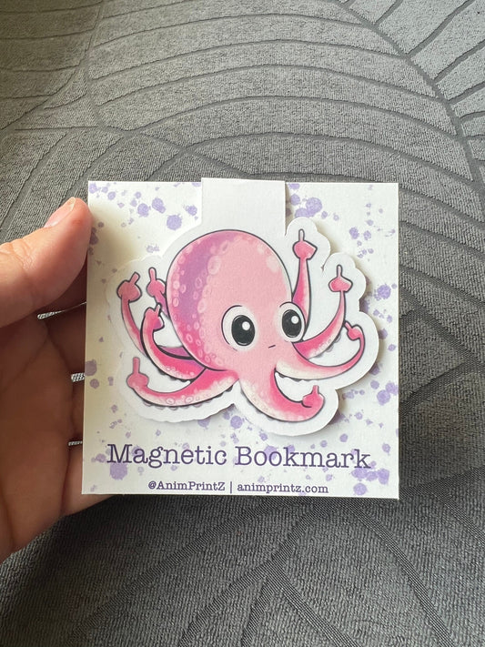 Fu**-Off-ta-puss Octopus Magnetic Bookmark