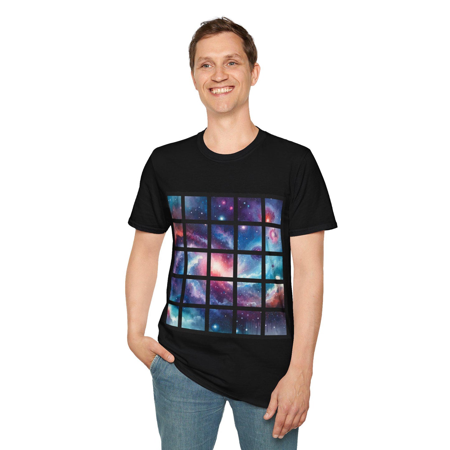 The Galaxy Grid Unisex Softstyle T-Shirt