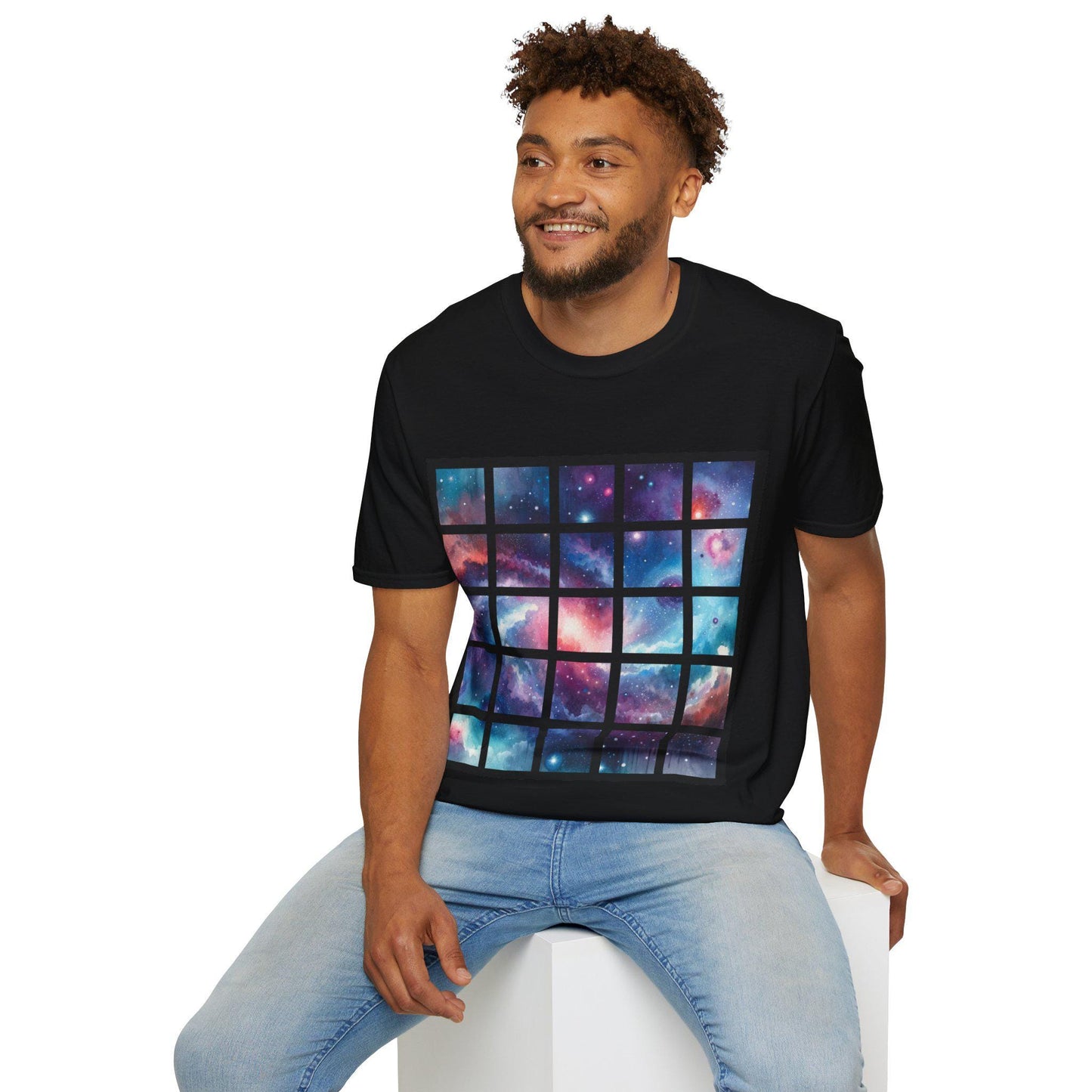 The Galaxy Grid Unisex Softstyle T-Shirt