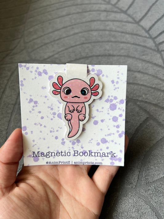 Axolotl Holographic Magnetic Bookmark