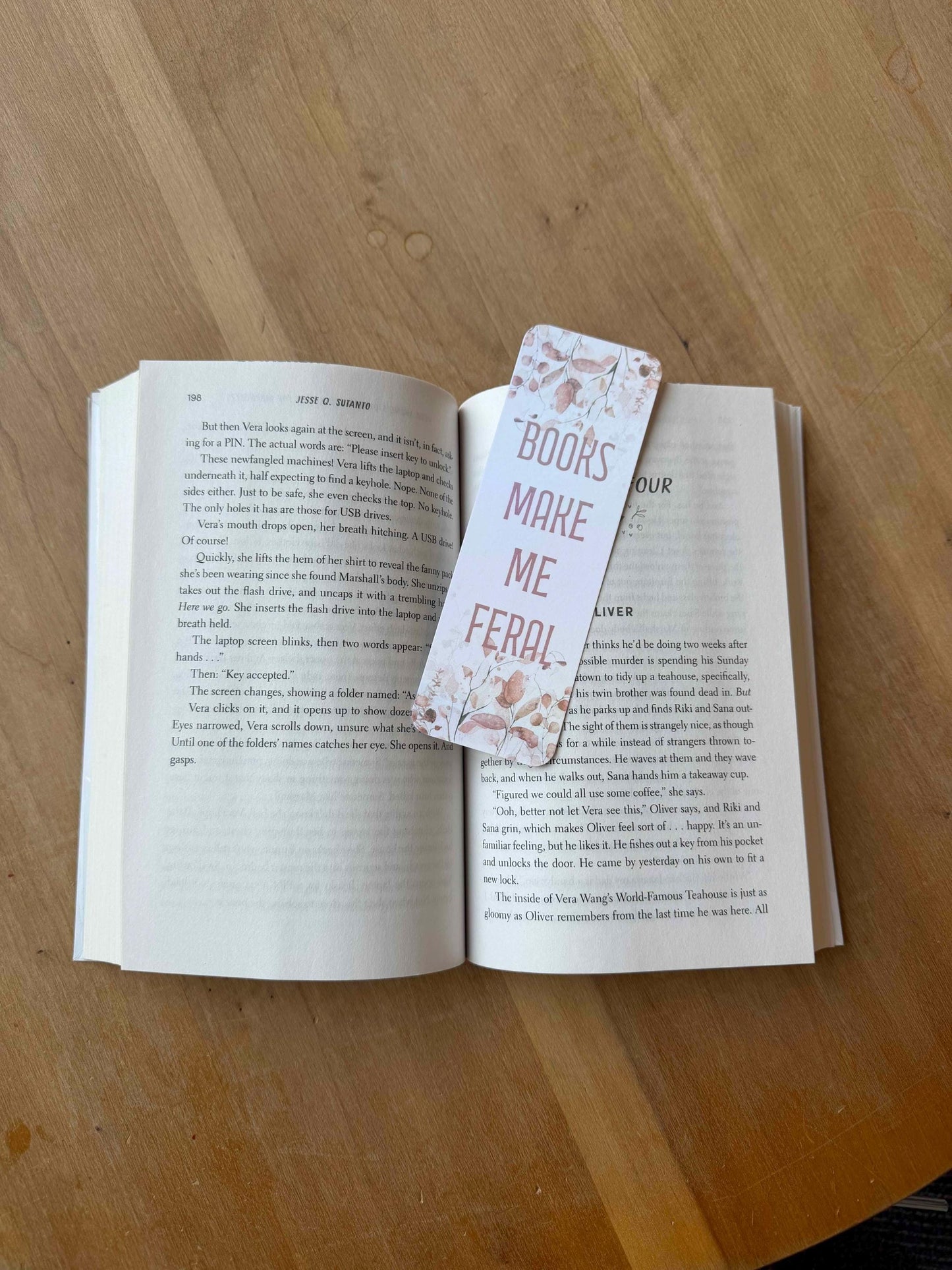 Books Make Me Feral 2"x6" Holographic Bookmark