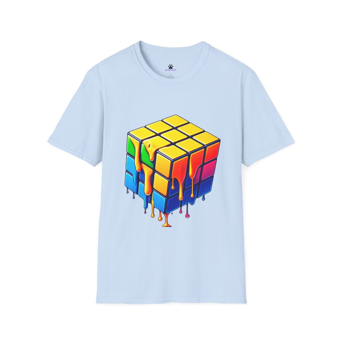 Melting Puzzle Cube Unisex Softstyle T-Shirt