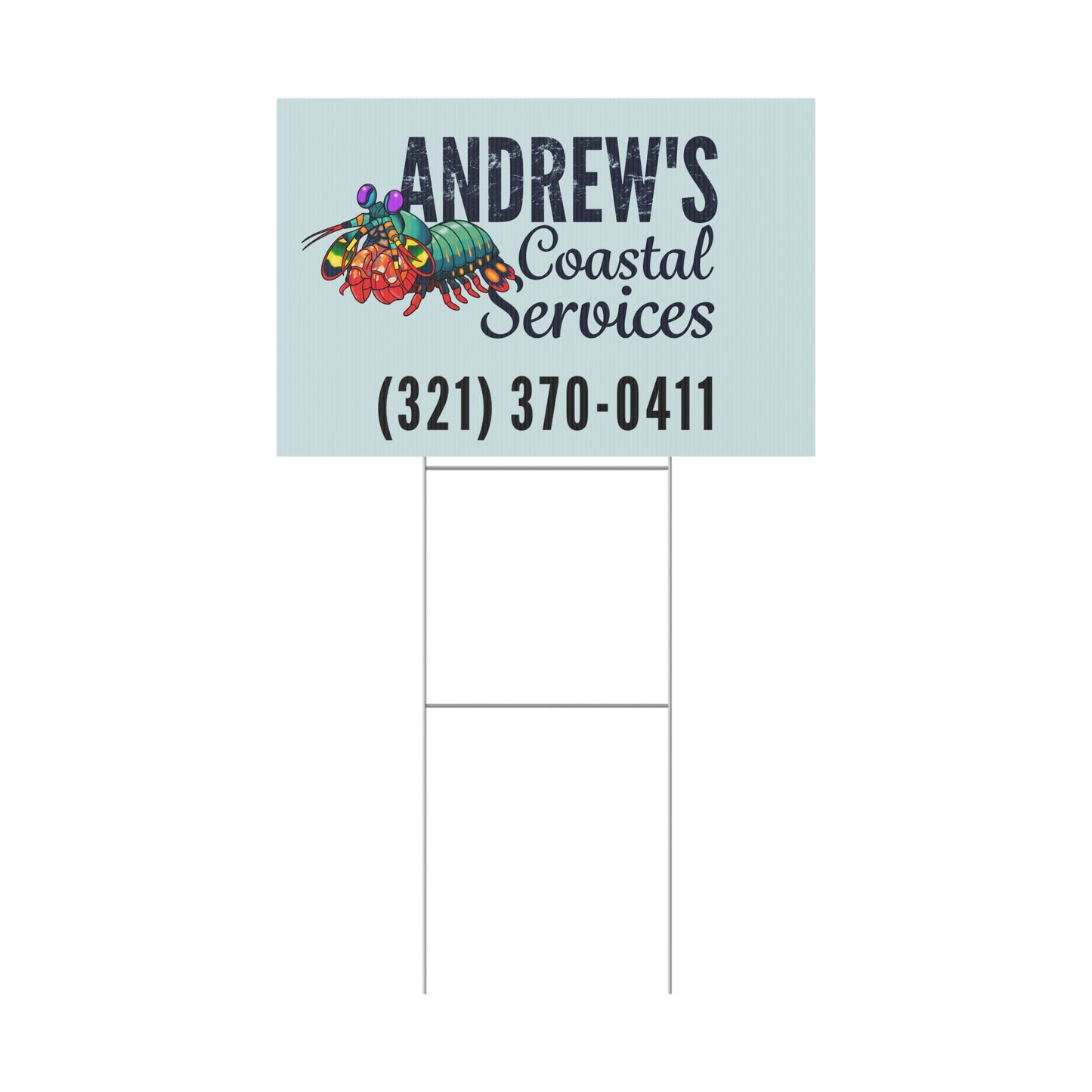 Plastic Yard Sign - Three Line Alt Logo