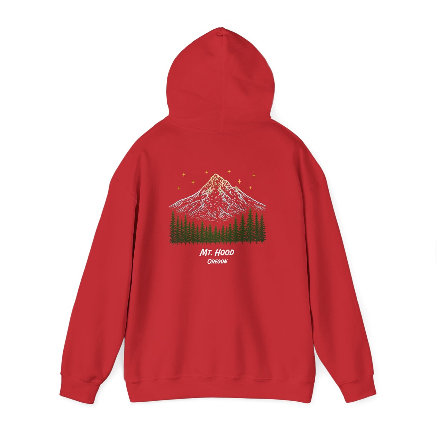 Bigfoot: I Don't Believe in Humans, Mt. Hood Oregon, Unisex Heavy Blend™ Hoodie Sweatshirt
