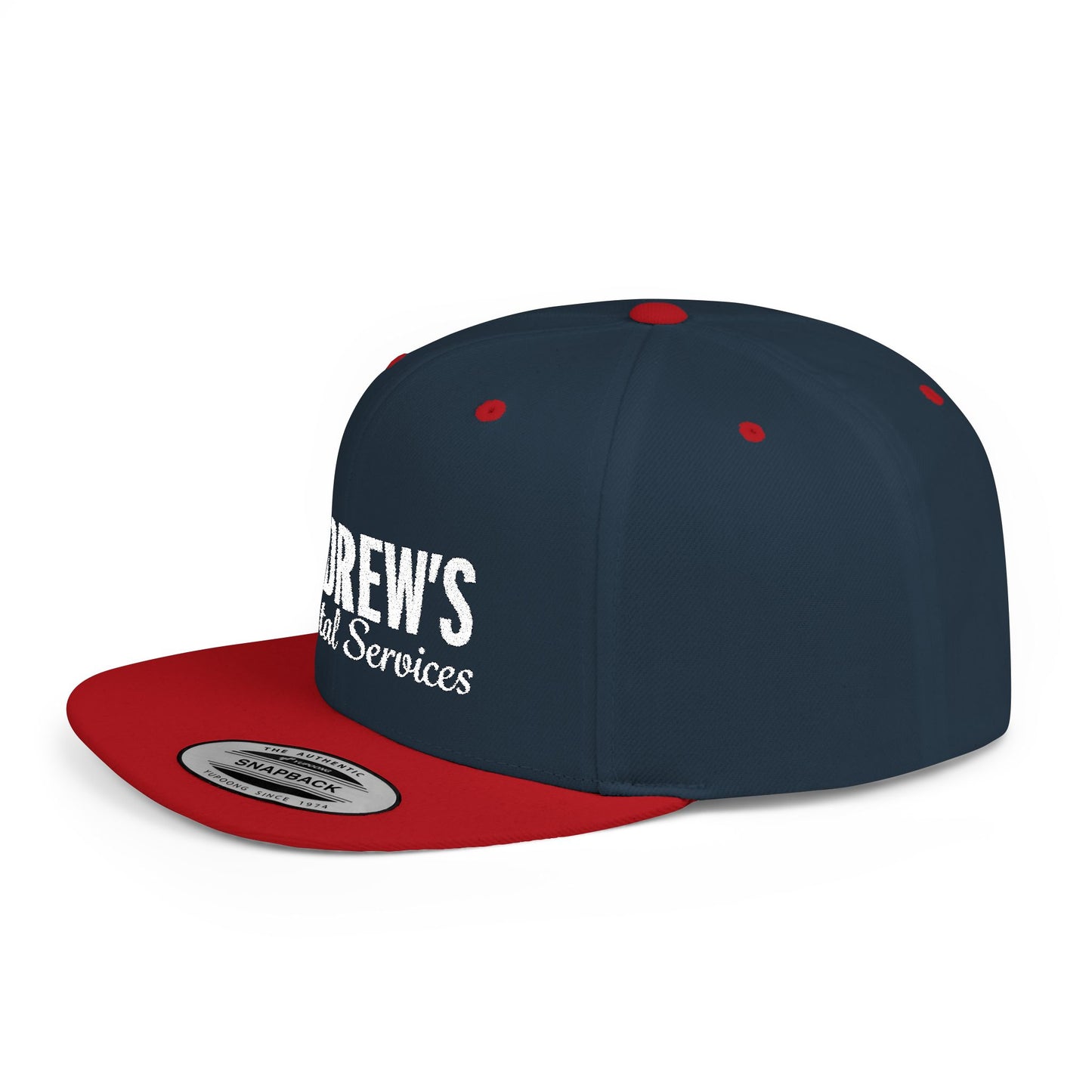 Flat Bill Snapback - Main Logo Text