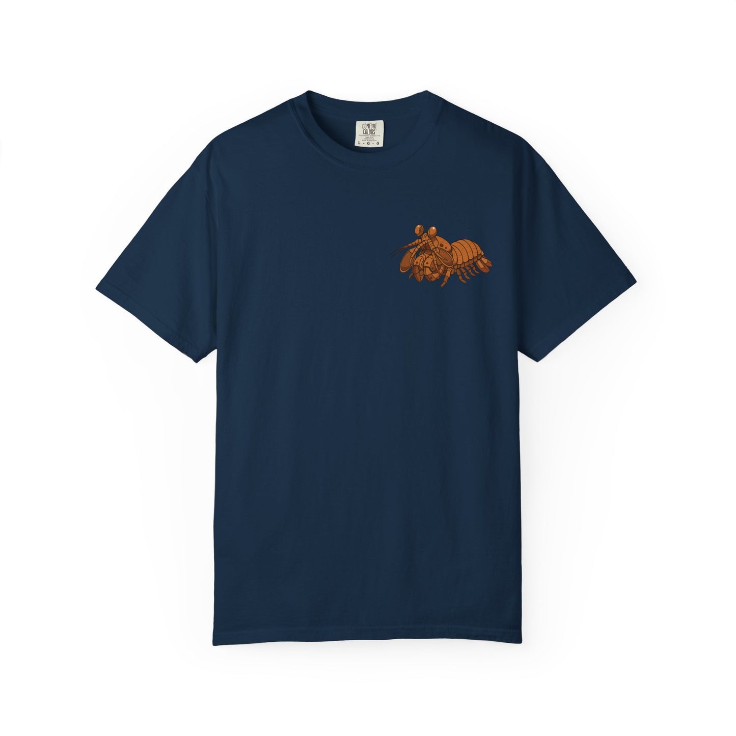 Unisex Garment-Dyed T-shirt - Full Image with Wooden Shrimp