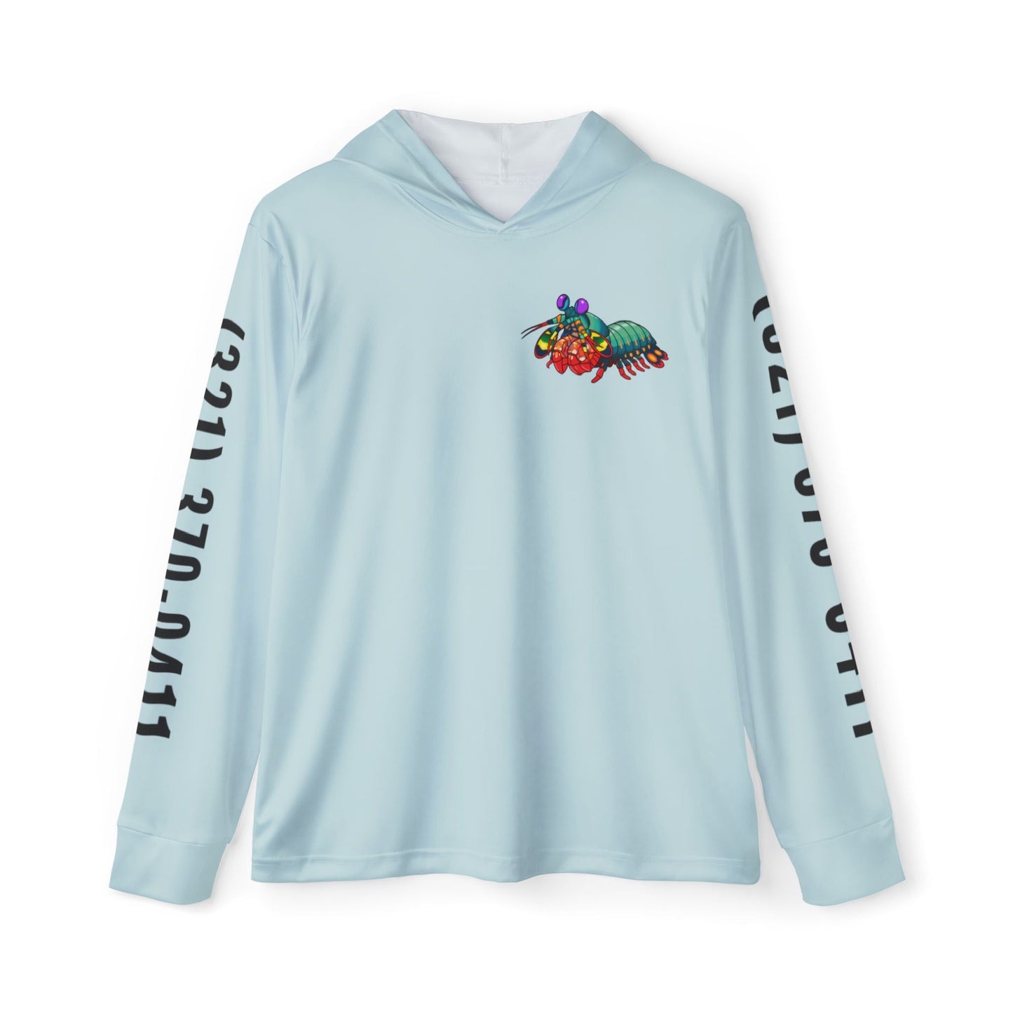Sports Warmup Hoodie - Full Image with Colored Shrimp