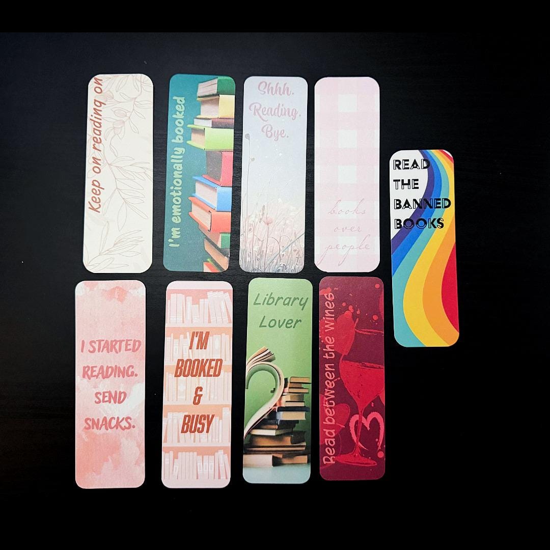 Booked and Busy 2"x6" Matte Bookmark