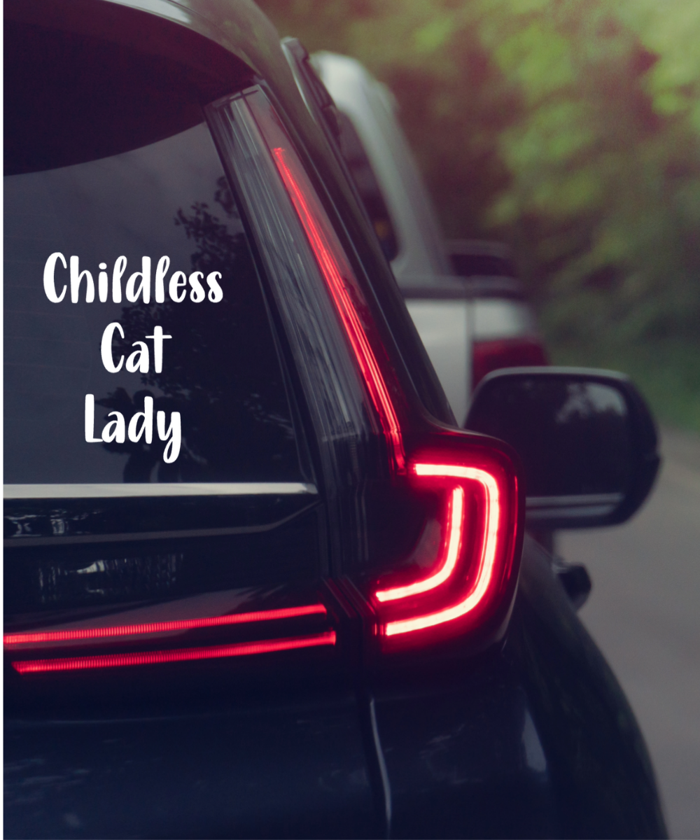 Childless Lady Vinyl Car Decal