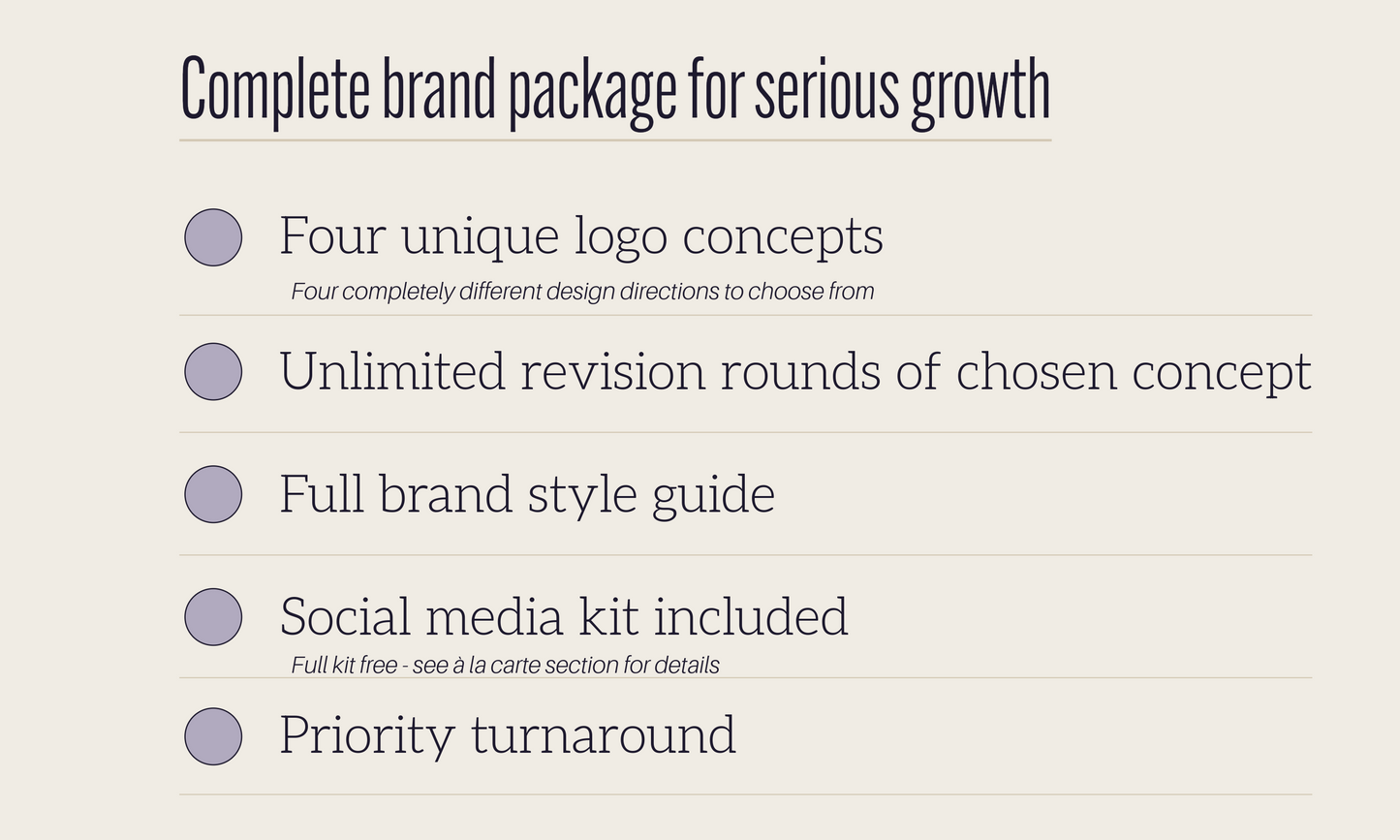 Premium Logo Package