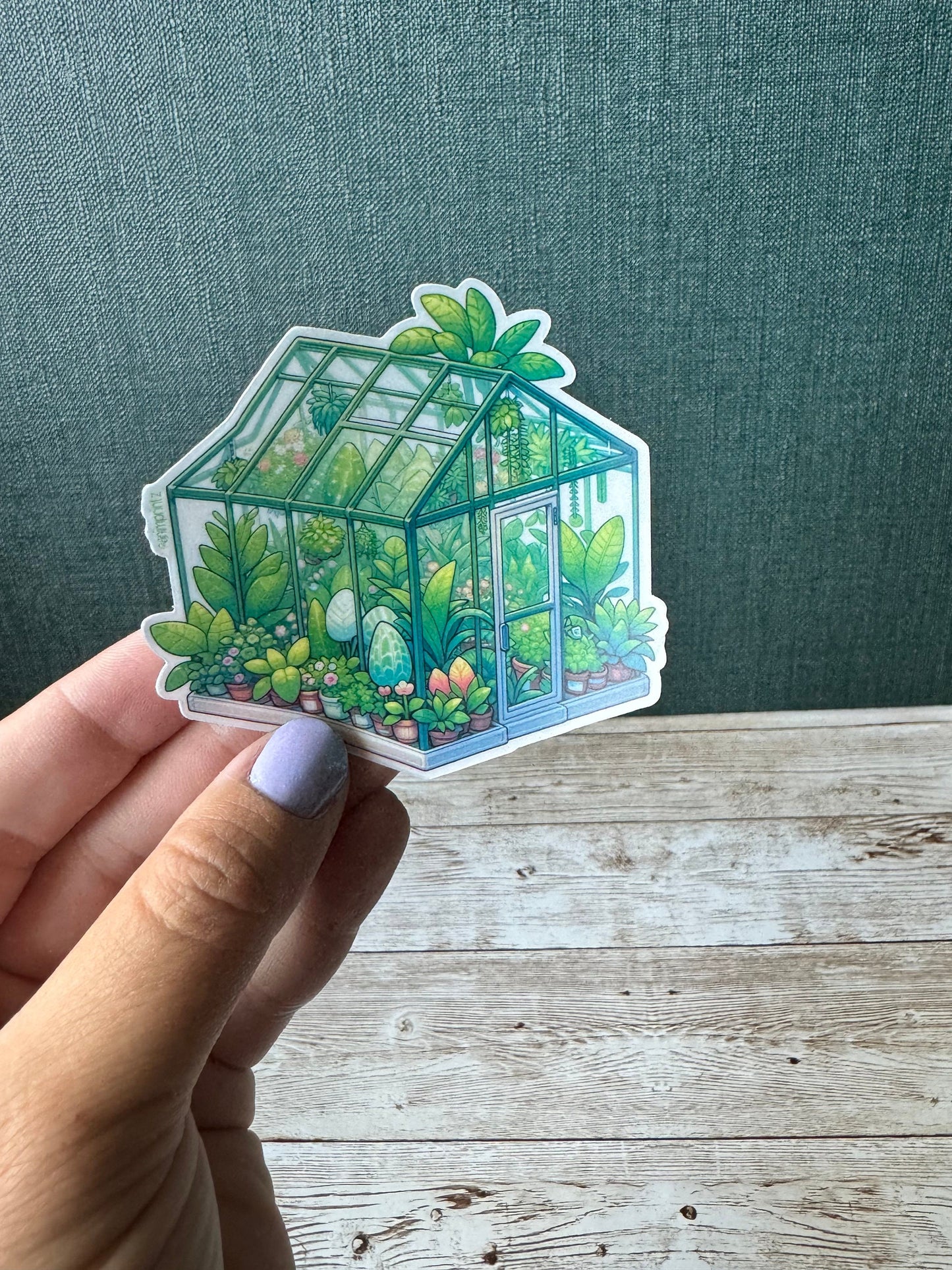 Tropical GreenHouse Clear Vinyl Sticker
