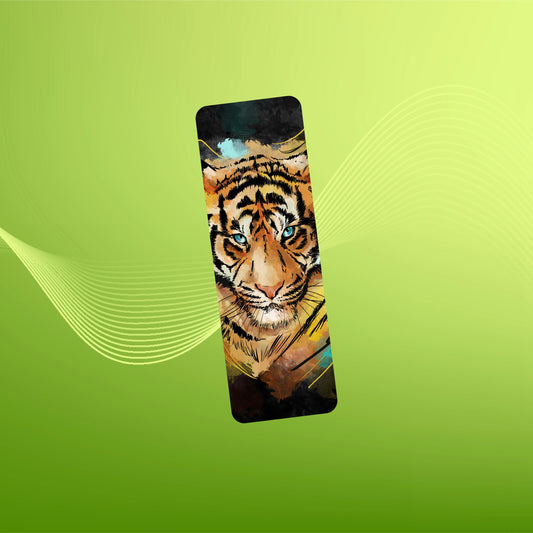 Watercolor Tiger 2"x6" Glossy Bookmark