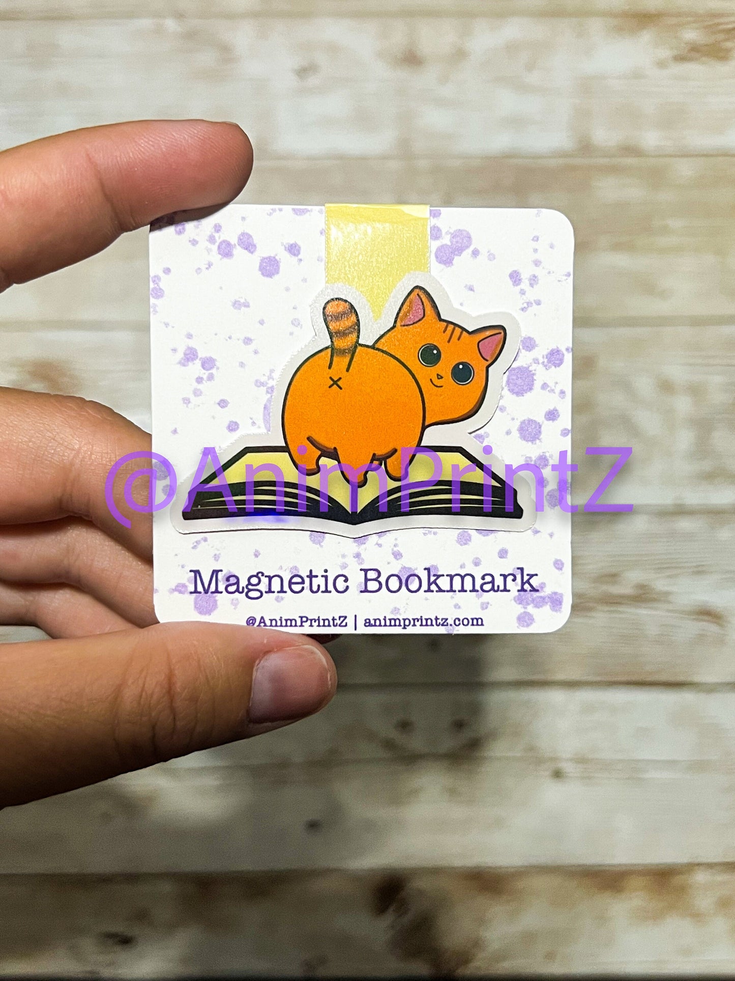 Cat Butt Magnetic Bookmark
