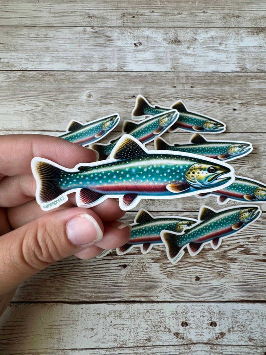 Brook Trout Matte Vinyl Sticker