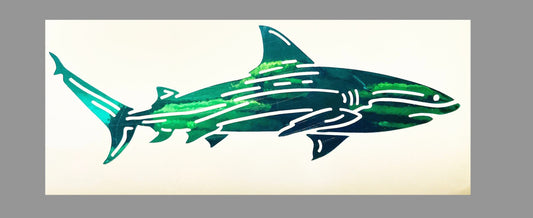 Permanent Vinyl Shark Decal