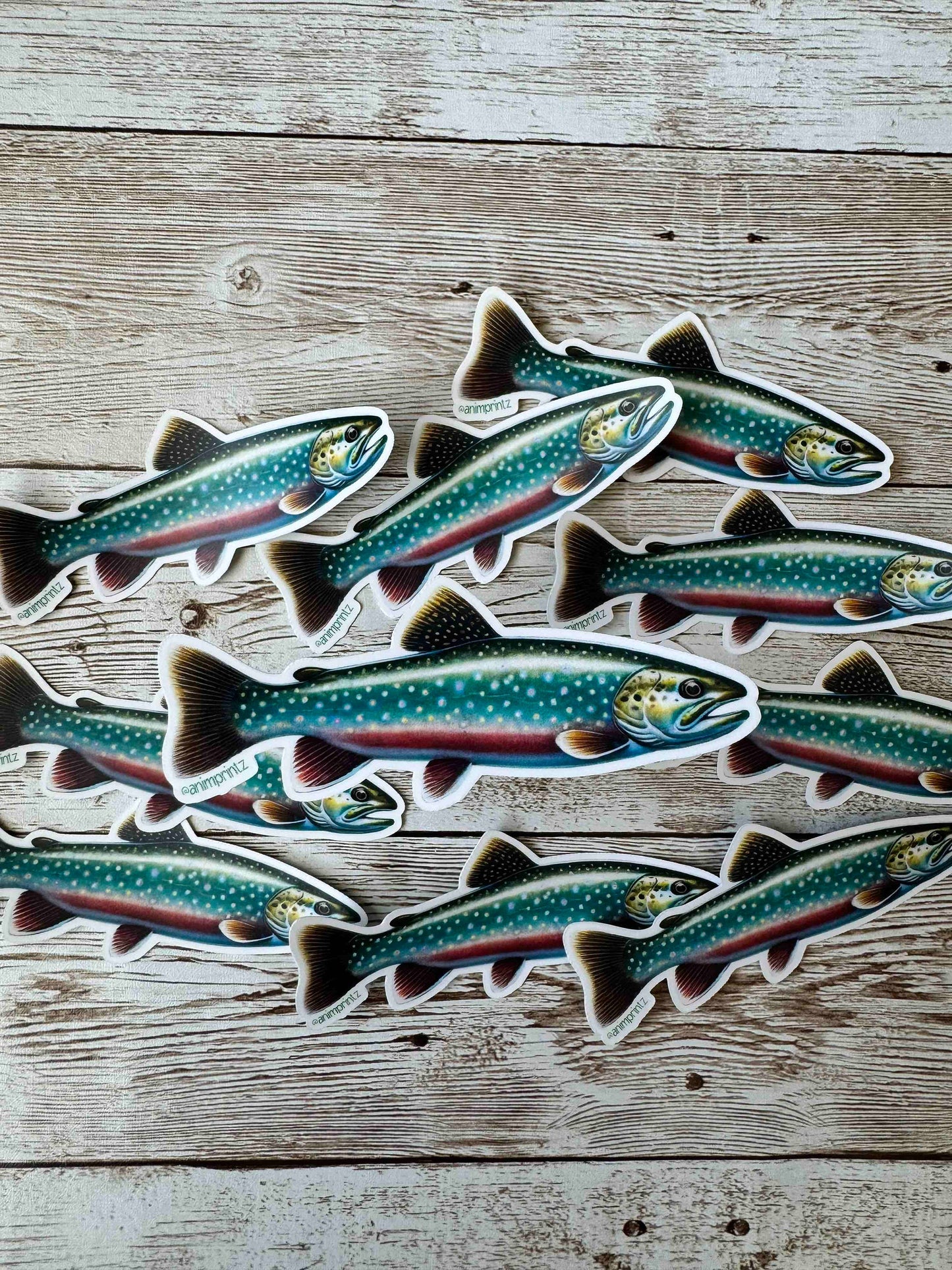Brook Trout Matte Vinyl Sticker